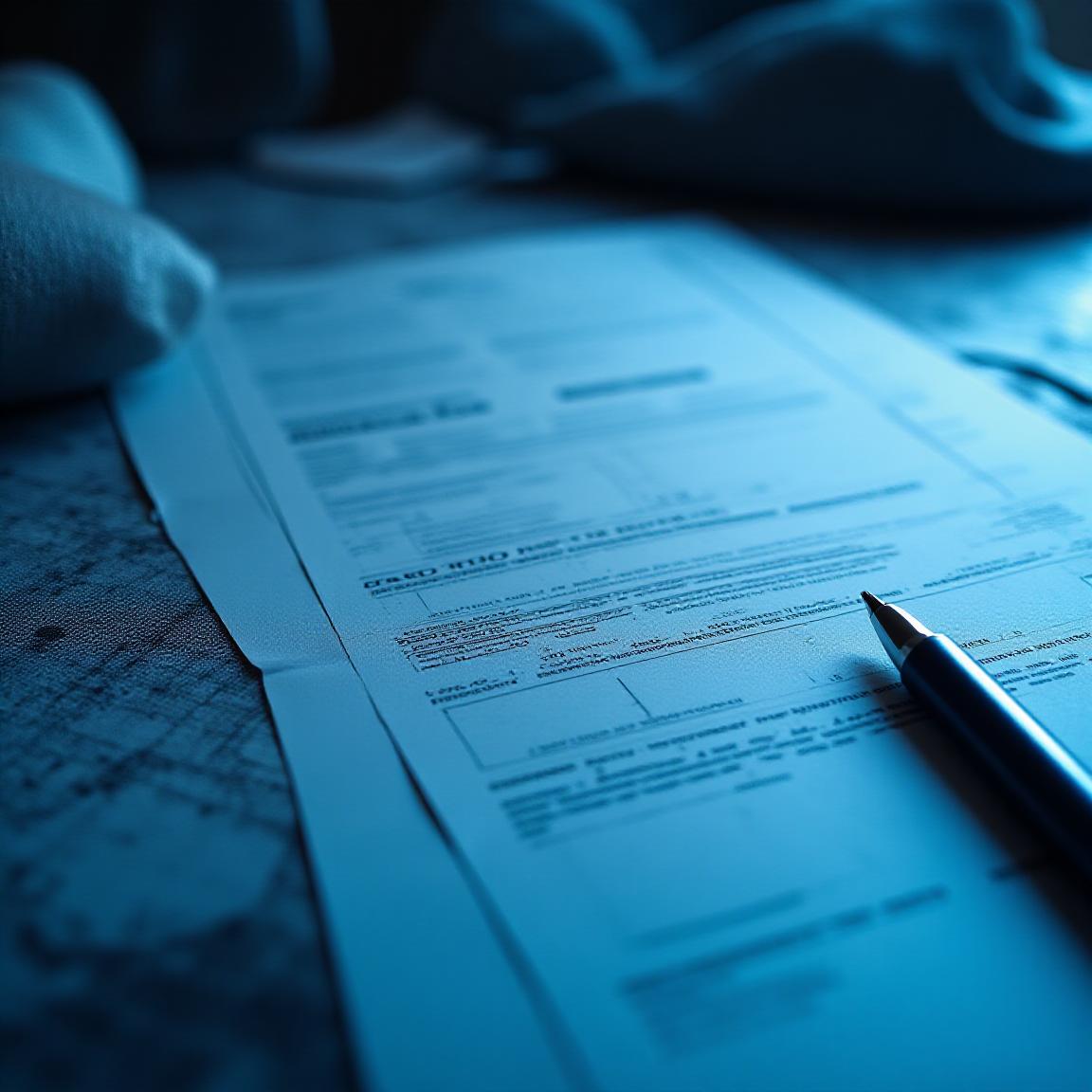 Documents légaux de Étoile Filante Textiles sur fond de textile technique